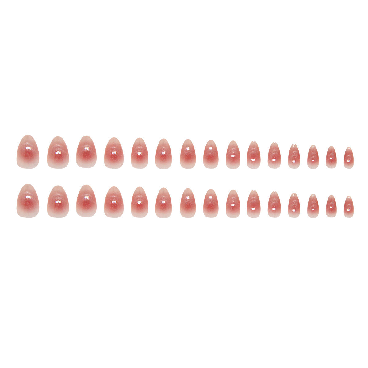 Cat Eye Gradient Sparkle Press On Nails Almond