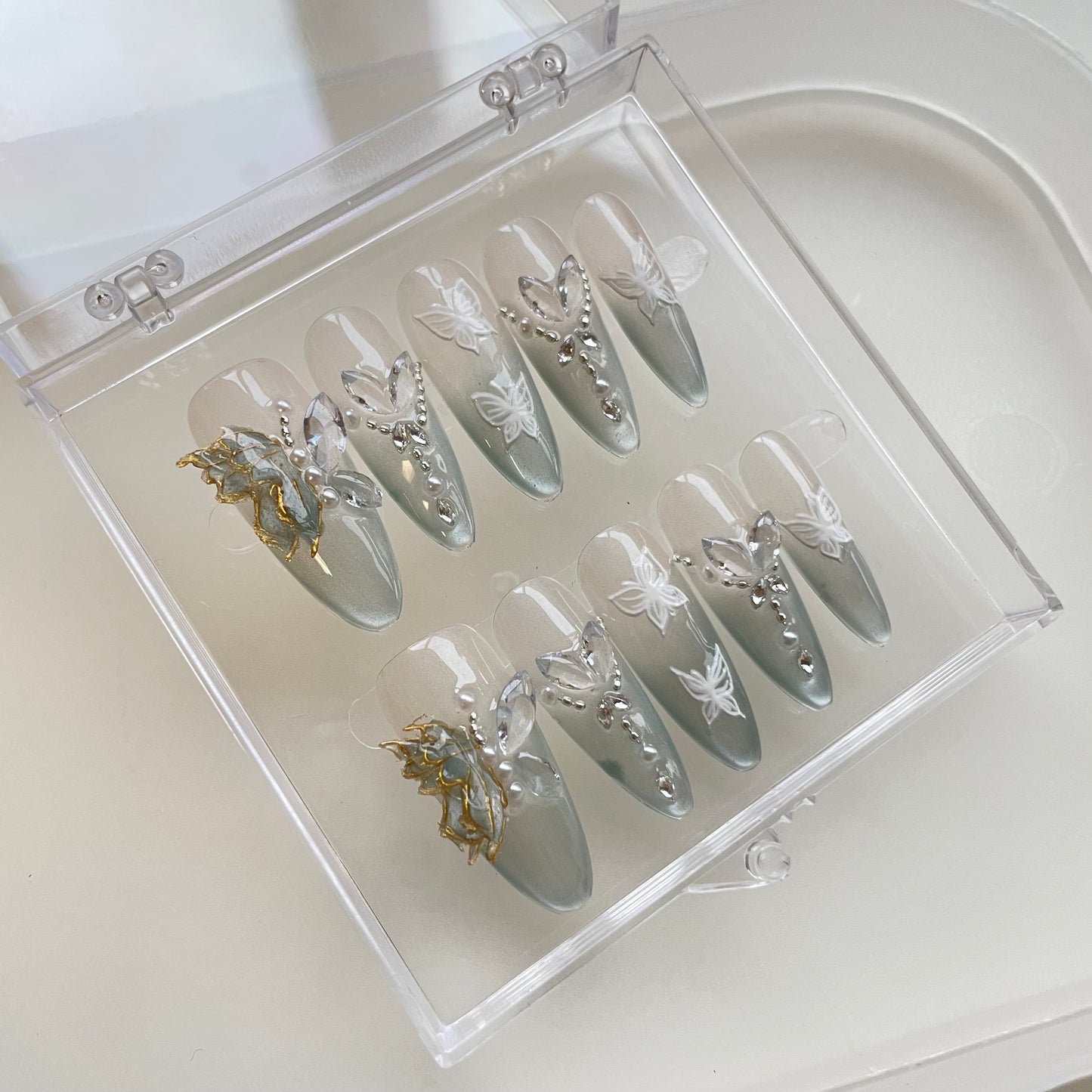 Aqua Butterfly Elegance