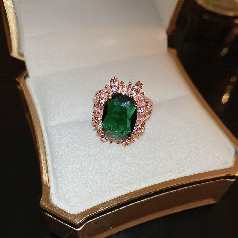 Green Zirconia Open Ring