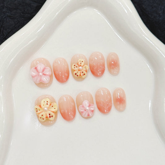 Cute hand pinched flowers