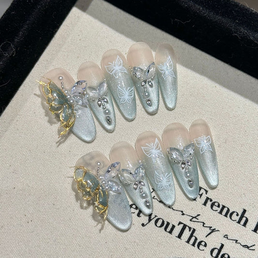 Aqua Butterfly Elegance