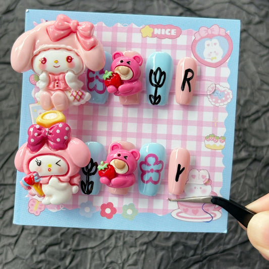 My Melody Strawberry Bear DIY
