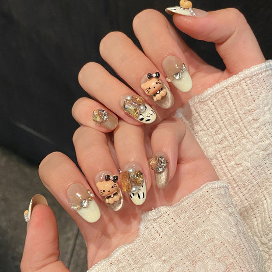 Cream Hello Kitty
