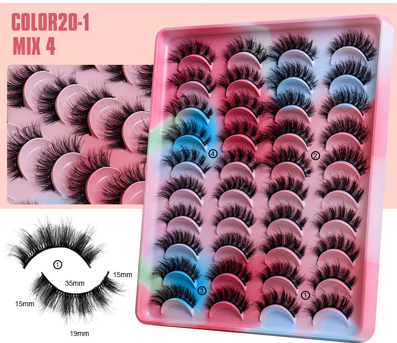 ✨20 Pairs  Thick Three-Dimensional  Natural Curling ✨