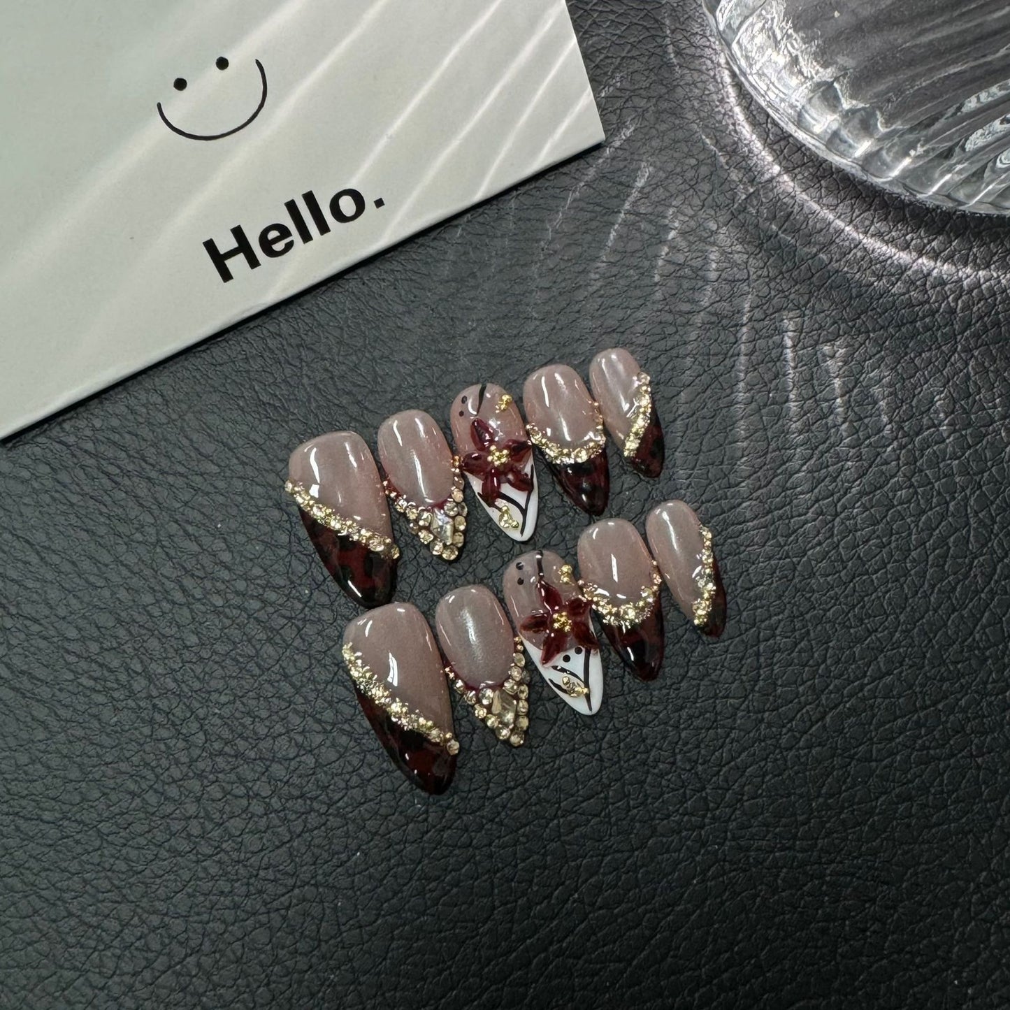 Gold Diamond Leopard Print