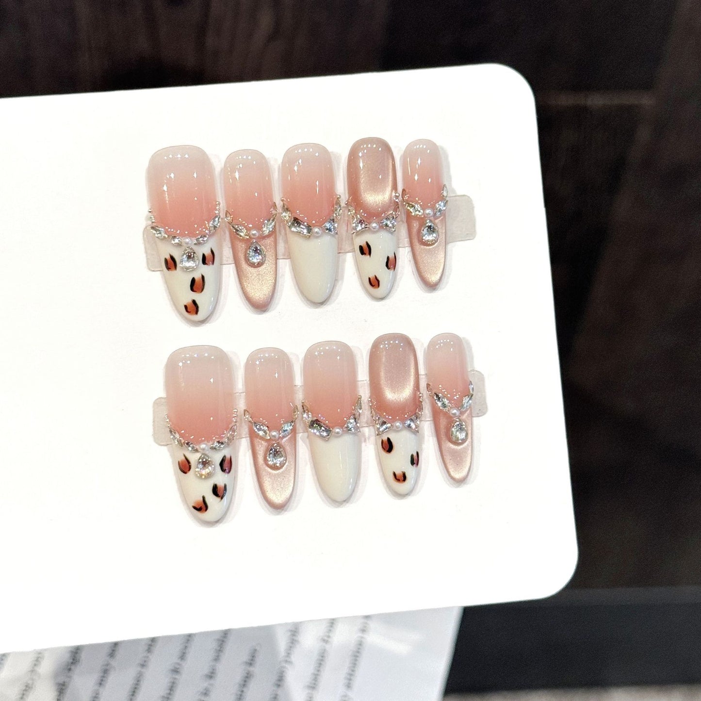 Rhinestone Leopard Print