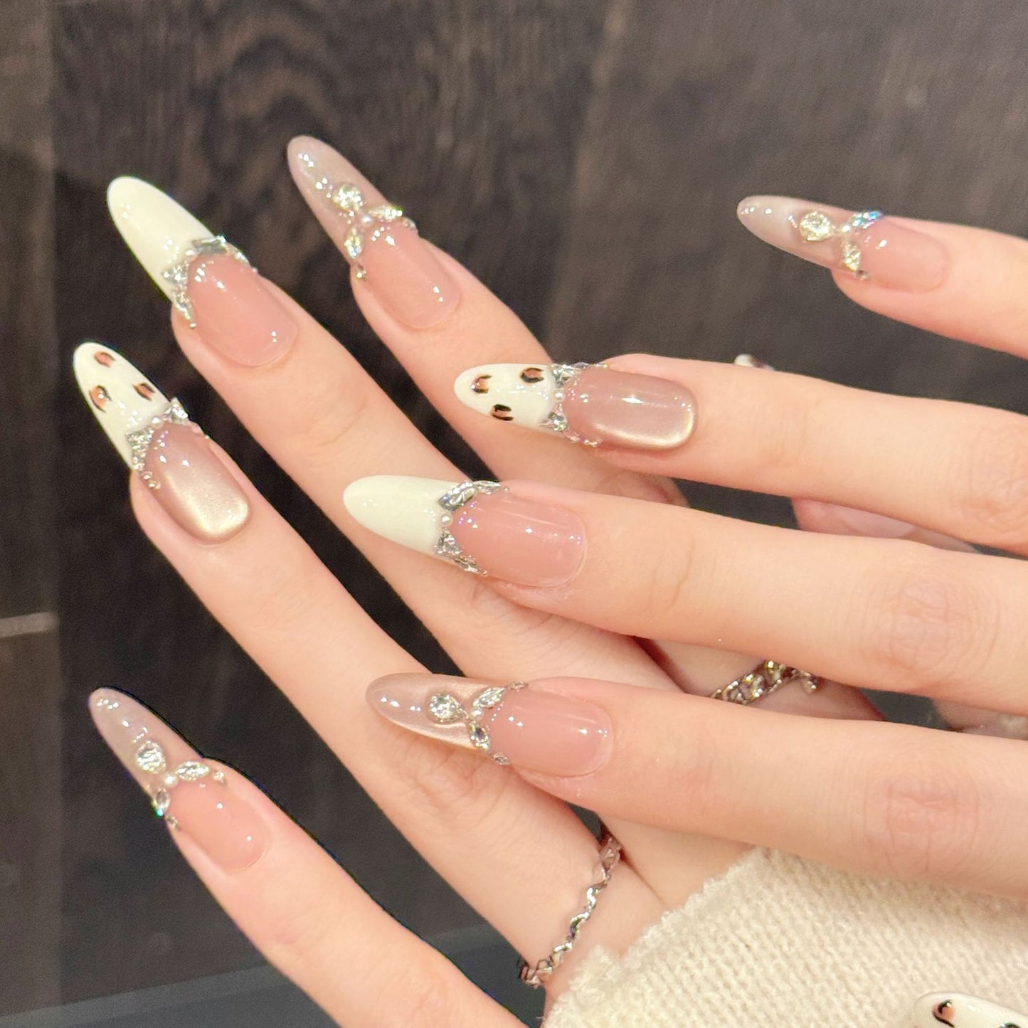 Rhinestone Leopard Print