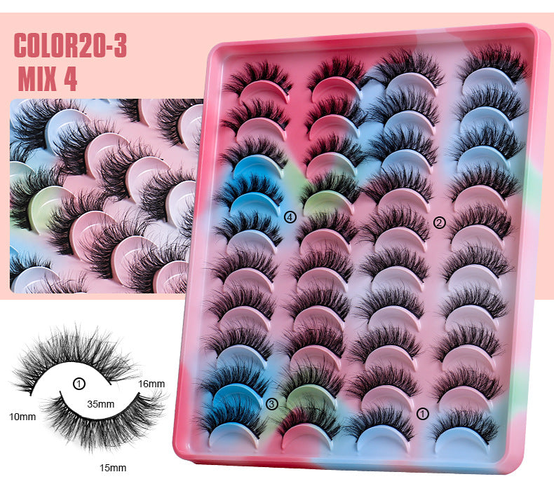 ✨20 Pairs  Thick Three-Dimensional  Natural Curling ✨