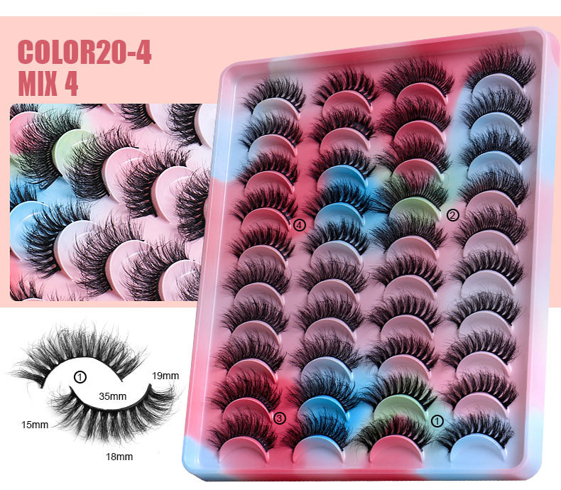 ✨20 Pairs  Thick Three-Dimensional  Natural Curling ✨