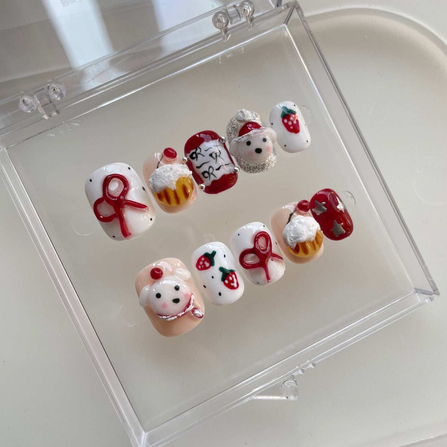 Cute cartoon cream puppy