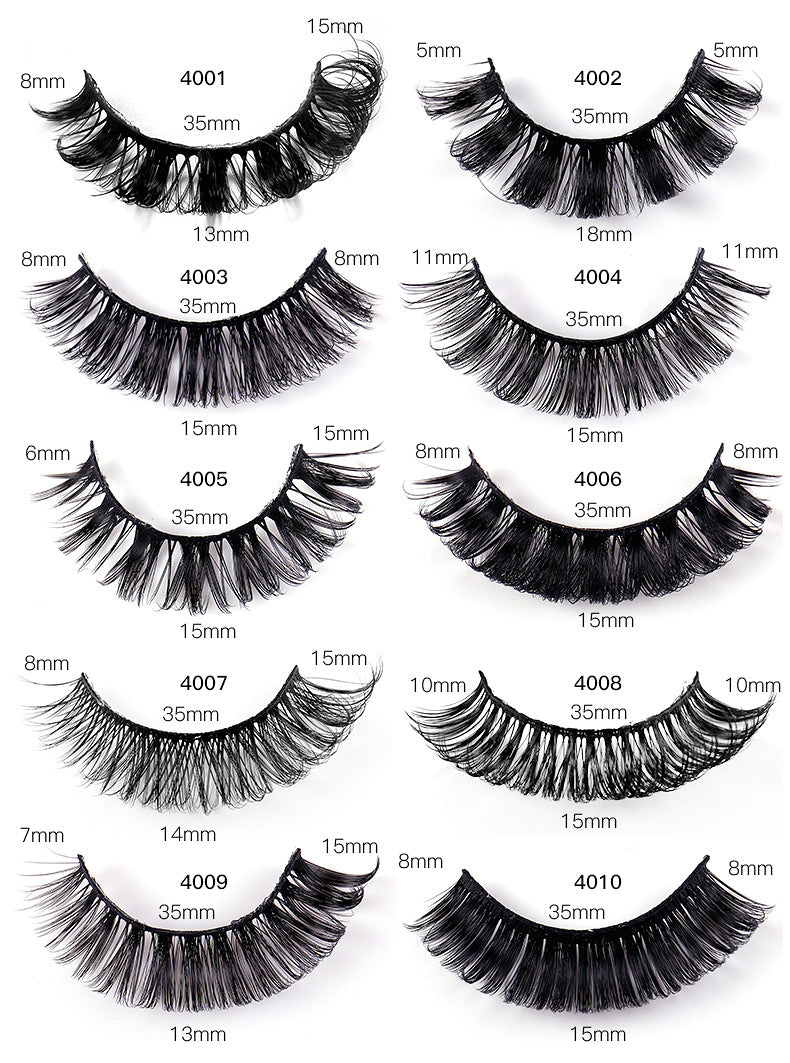 ✨4 pairs 8D Voluminous Curled Faux Mink – European & American Style  ✨