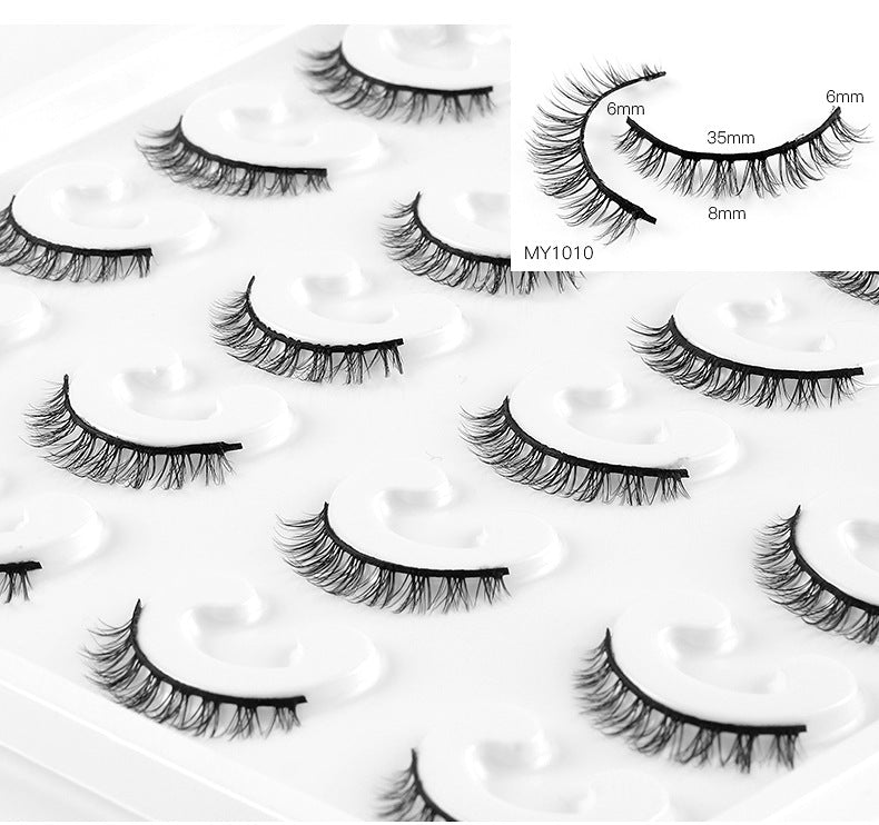 ✨10 pairs curl thick European and American chemical fiber natural charm eyelashes  ✨