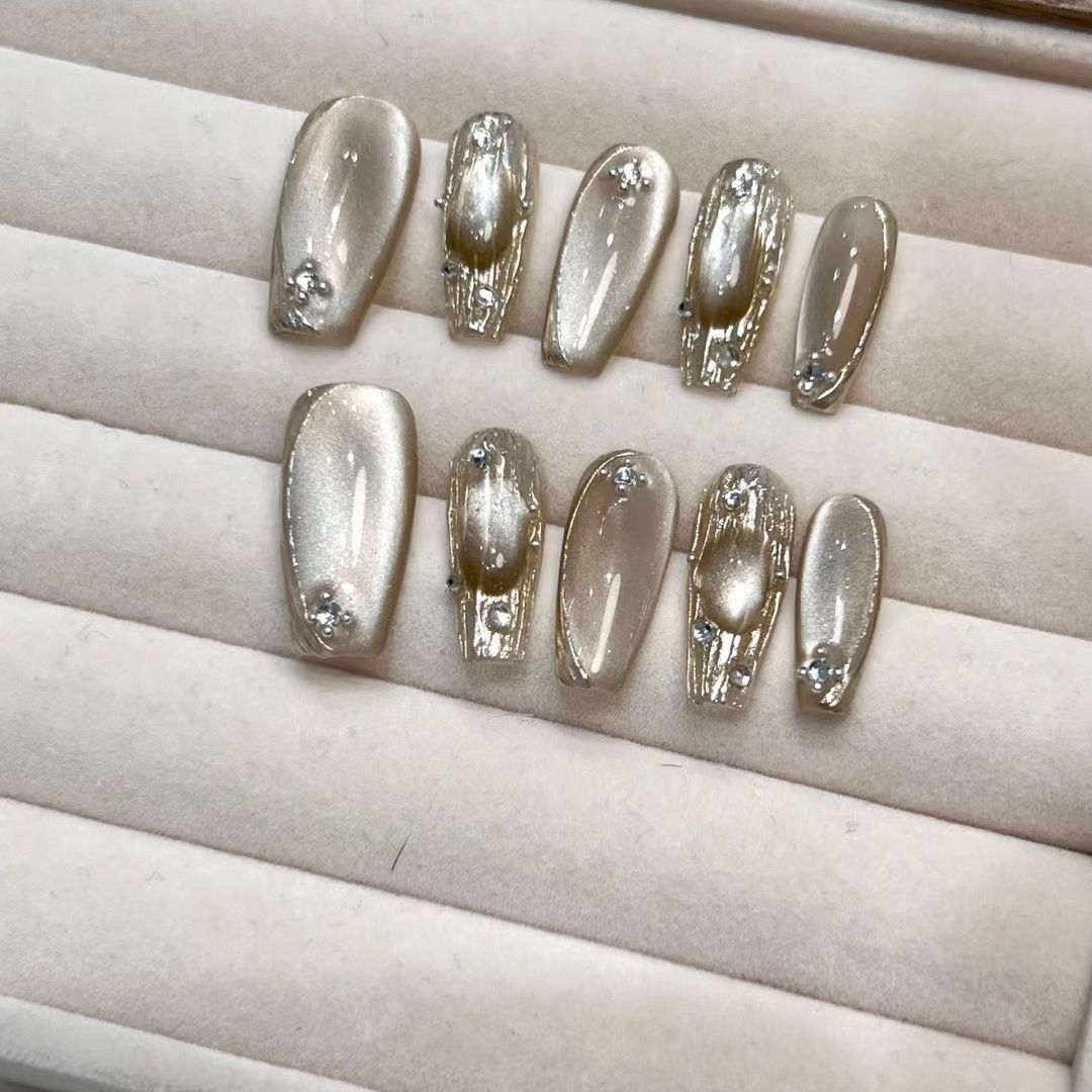 Buccellati multi-colored cat-eye Press On Nails