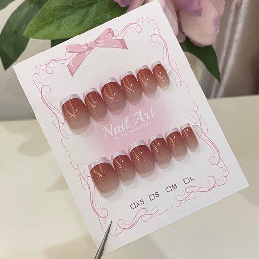 Nude French Ombre Press On Nails