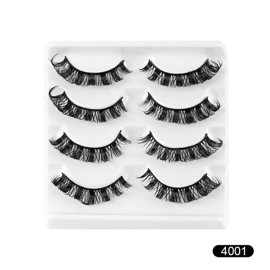 ✨4 pairs 8D Voluminous Curled Faux Mink – European & American Style  ✨