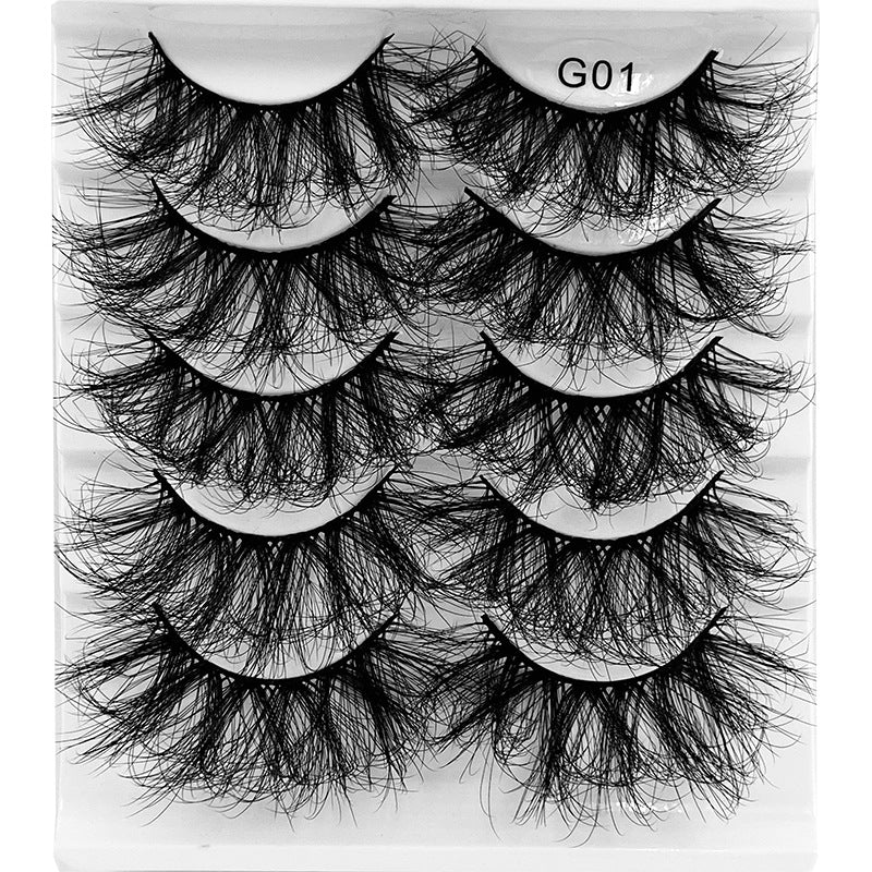 ✨5 pairs curl thick European and American chemical fiber natural charm eyelashes  ✨