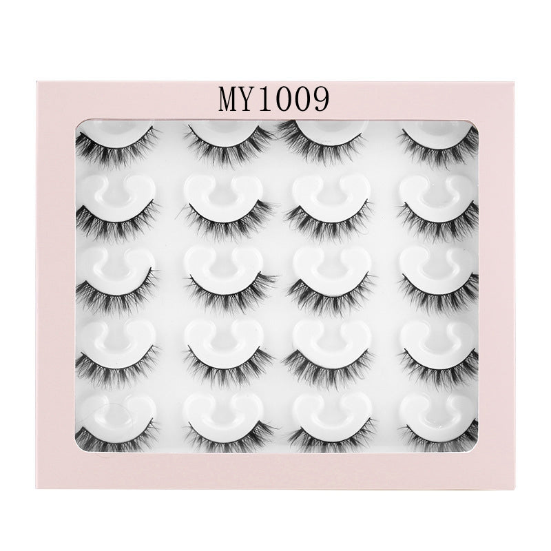 ✨10 pairs curl thick European and American chemical fiber natural charm eyelashes  ✨