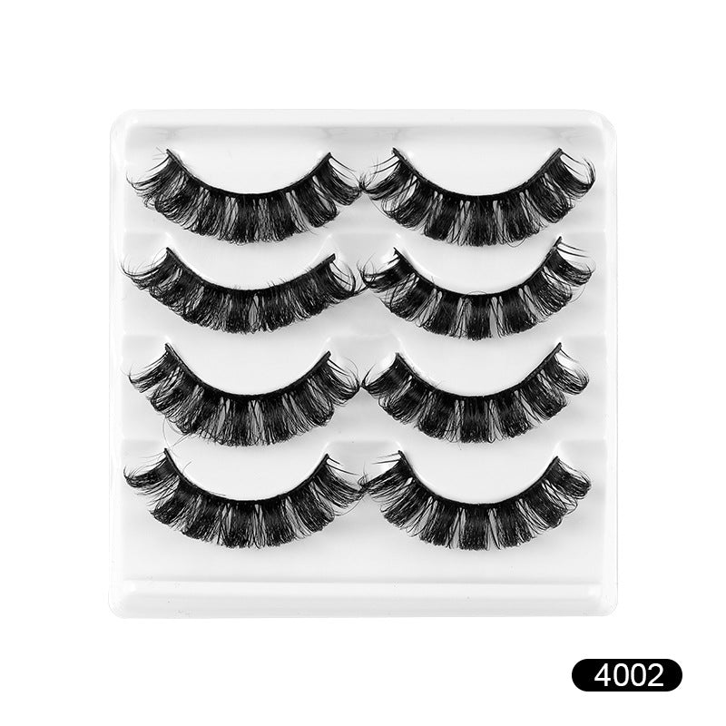 ✨4 pairs 8D Voluminous Curled Faux Mink – European & American Style  ✨