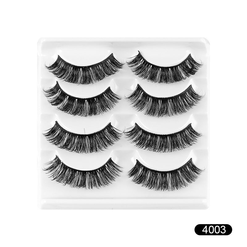 ✨4 pairs 8D Voluminous Curled Faux Mink – European & American Style  ✨