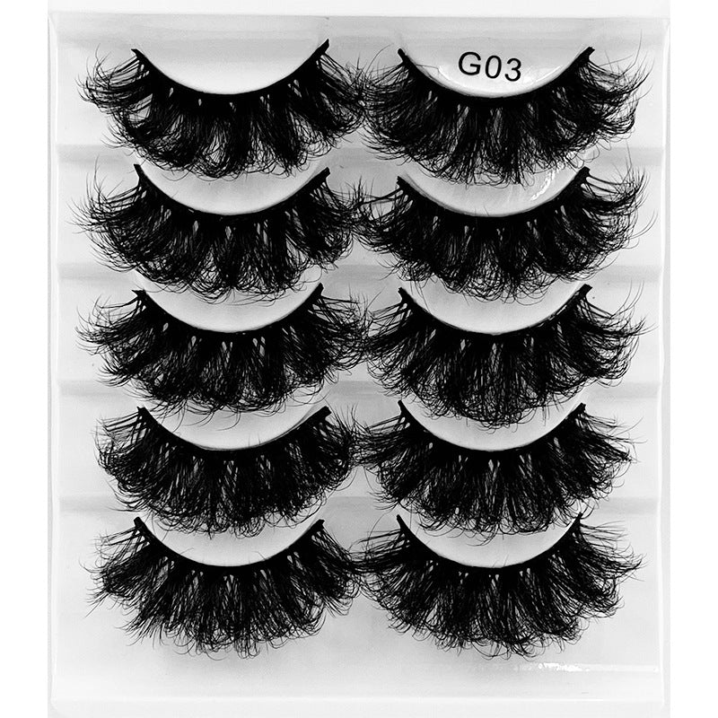 ✨5 pairs curl thick European and American chemical fiber natural charm eyelashes  ✨