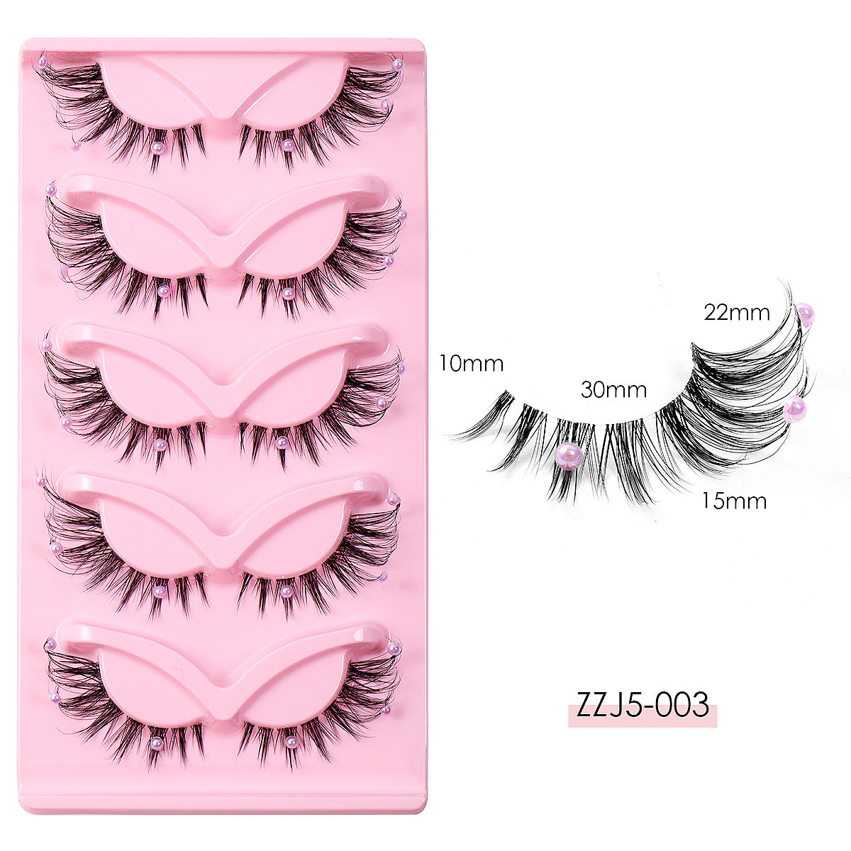 ✨  5 Pairs Per Box Stage Performance with Pearl Decoration ✨