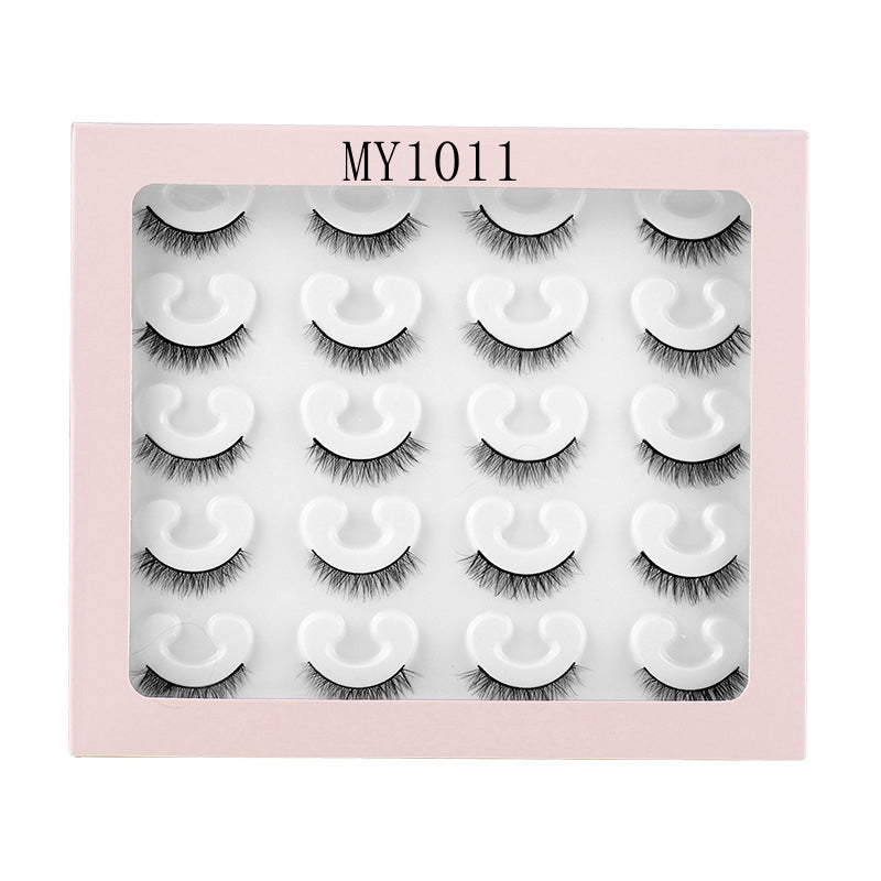 ✨10 pairs curl thick European and American chemical fiber natural charm eyelashes  ✨