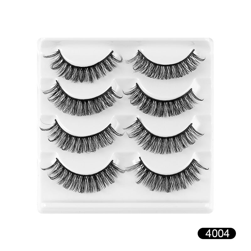 ✨4 pairs 8D Voluminous Curled Faux Mink – European & American Style  ✨