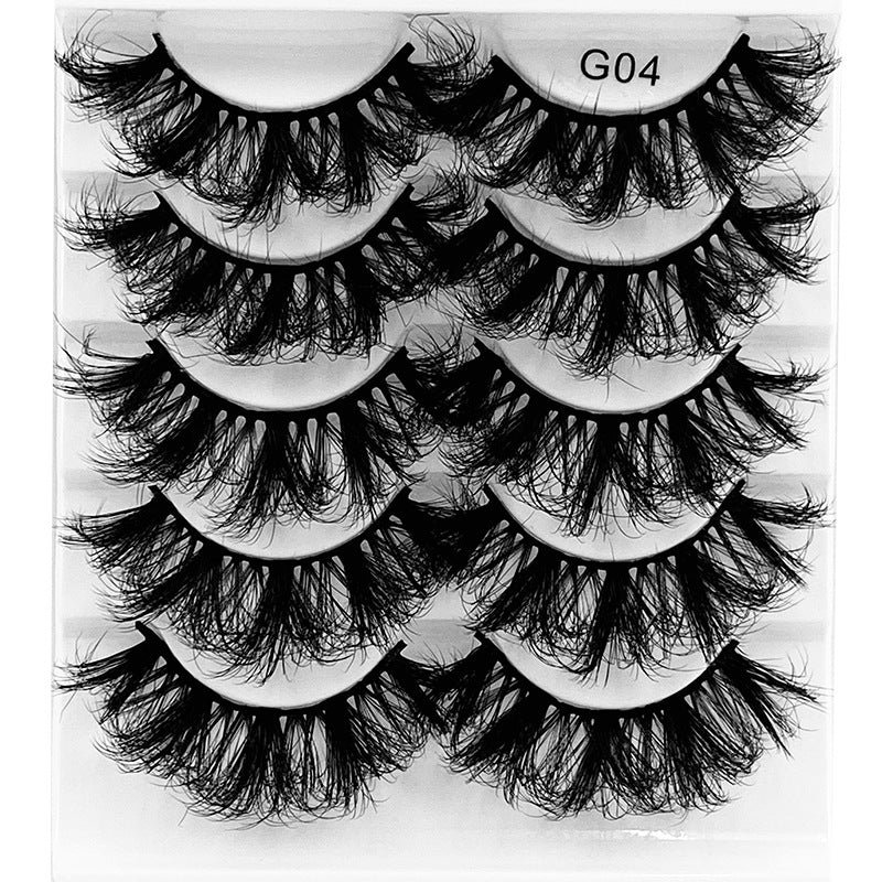 ✨5 pairs curl thick European and American chemical fiber natural charm eyelashes  ✨