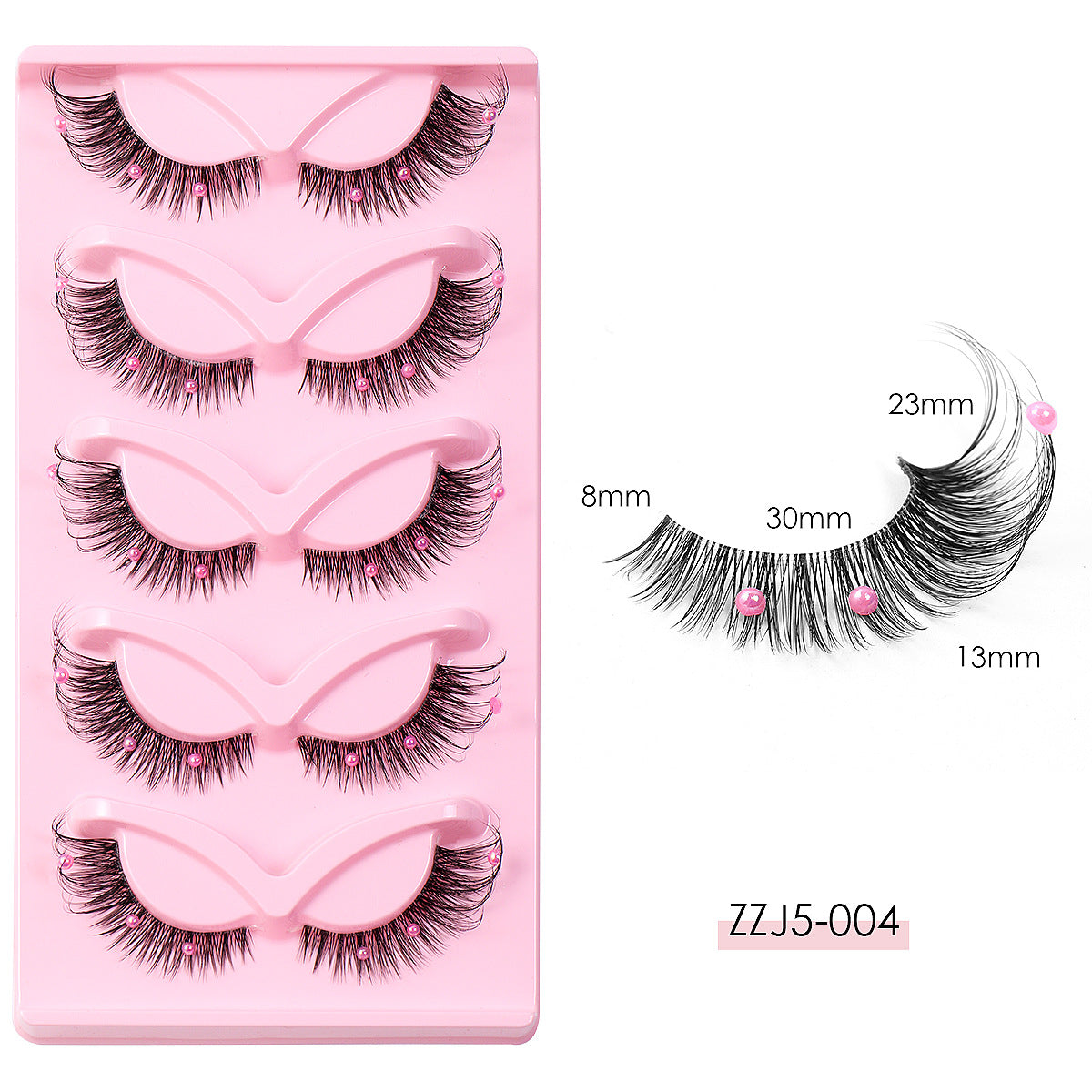 ✨  5 Pairs Per Box Stage Performance with Pearl Decoration ✨