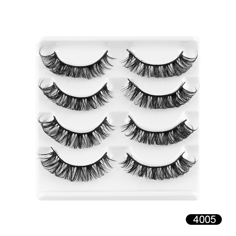 ✨4 pairs 8D Voluminous Curled Faux Mink – European & American Style  ✨