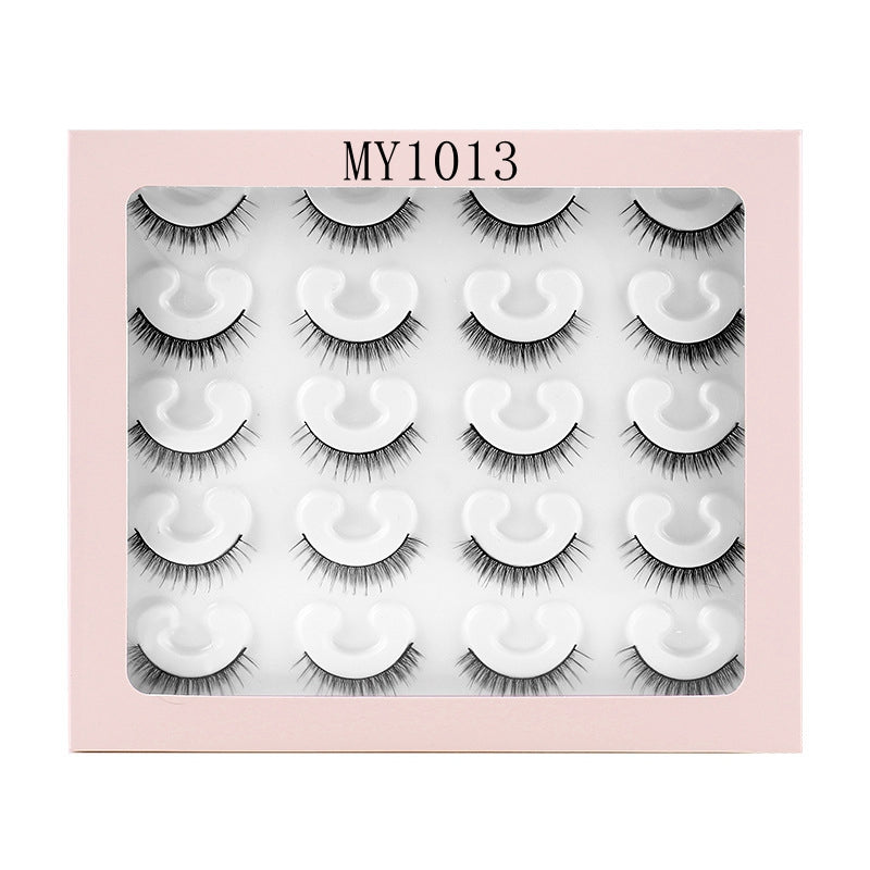 ✨10 pairs curl thick European and American chemical fiber natural charm eyelashes  ✨