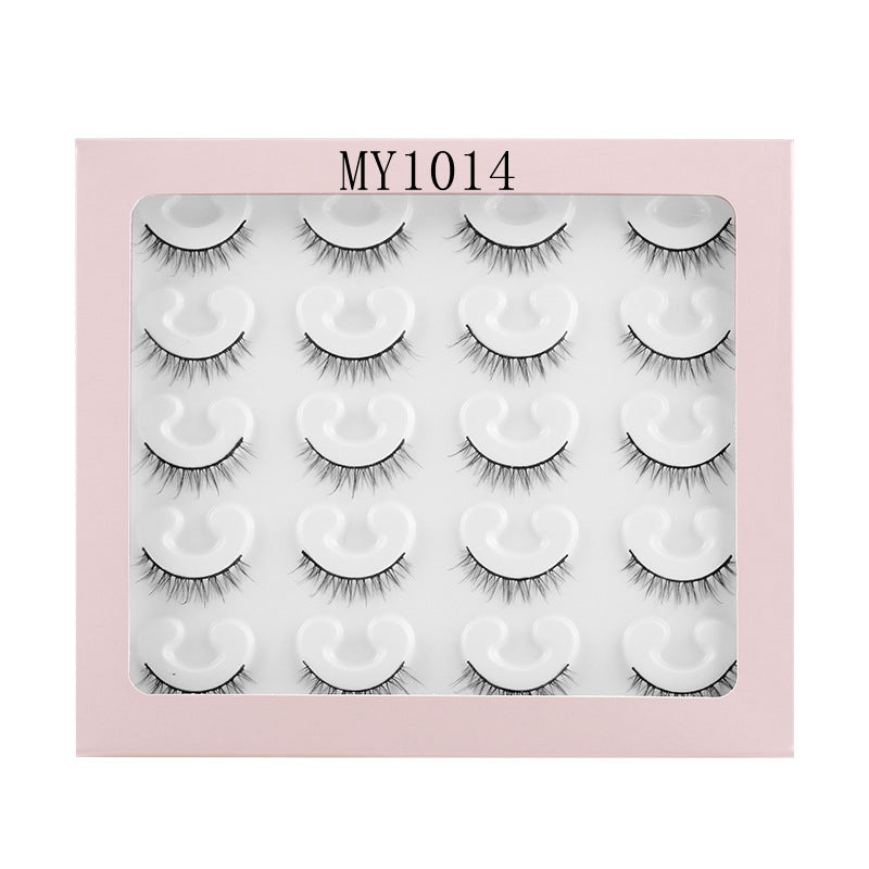 ✨10 pairs curl thick European and American chemical fiber natural charm eyelashes  ✨