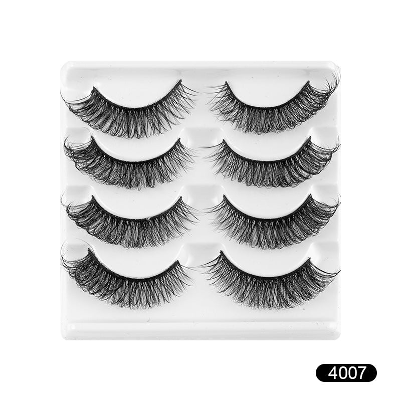 ✨4 pairs 8D Voluminous Curled Faux Mink – European & American Style  ✨