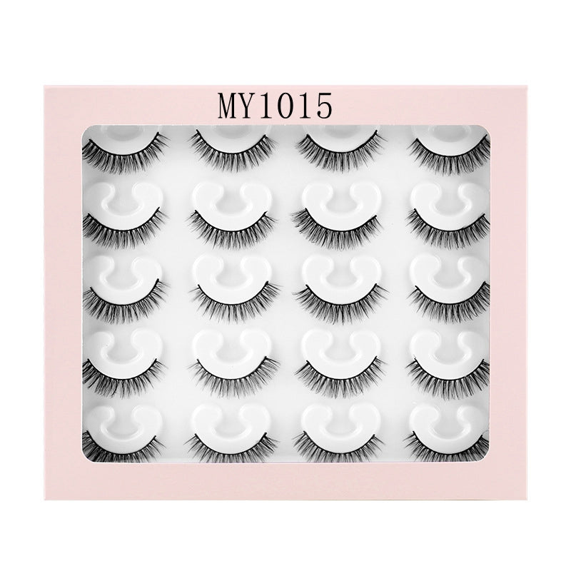 ✨10 pairs curl thick European and American chemical fiber natural charm eyelashes  ✨