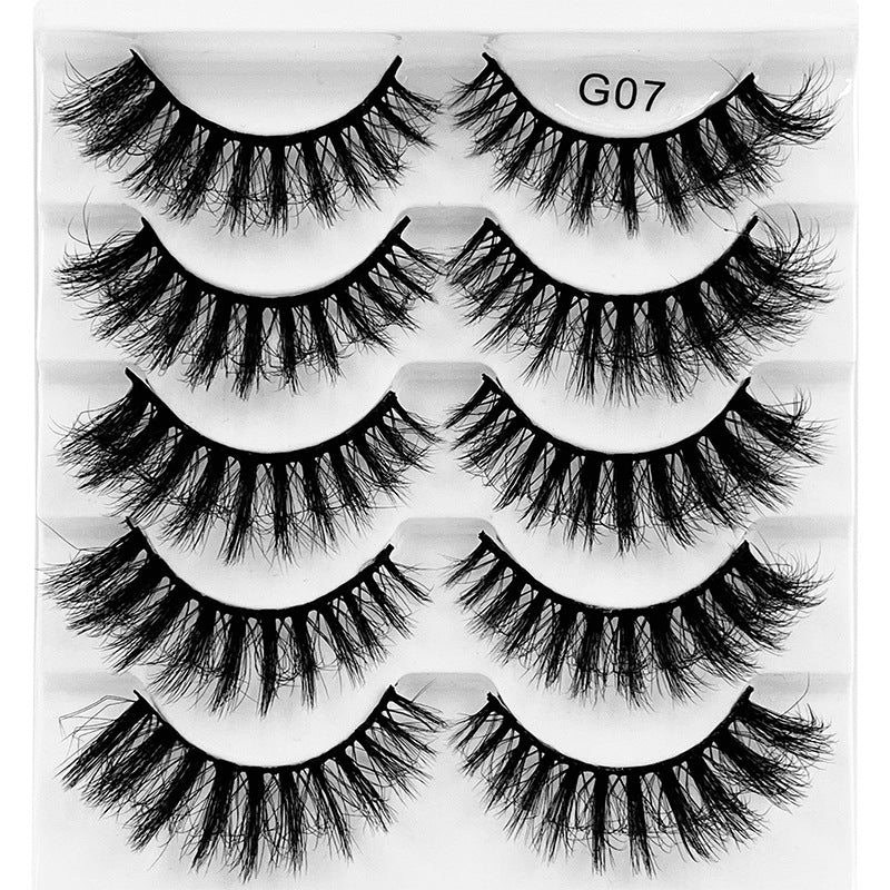 ✨5 pairs curl thick European and American chemical fiber natural charm eyelashes  ✨