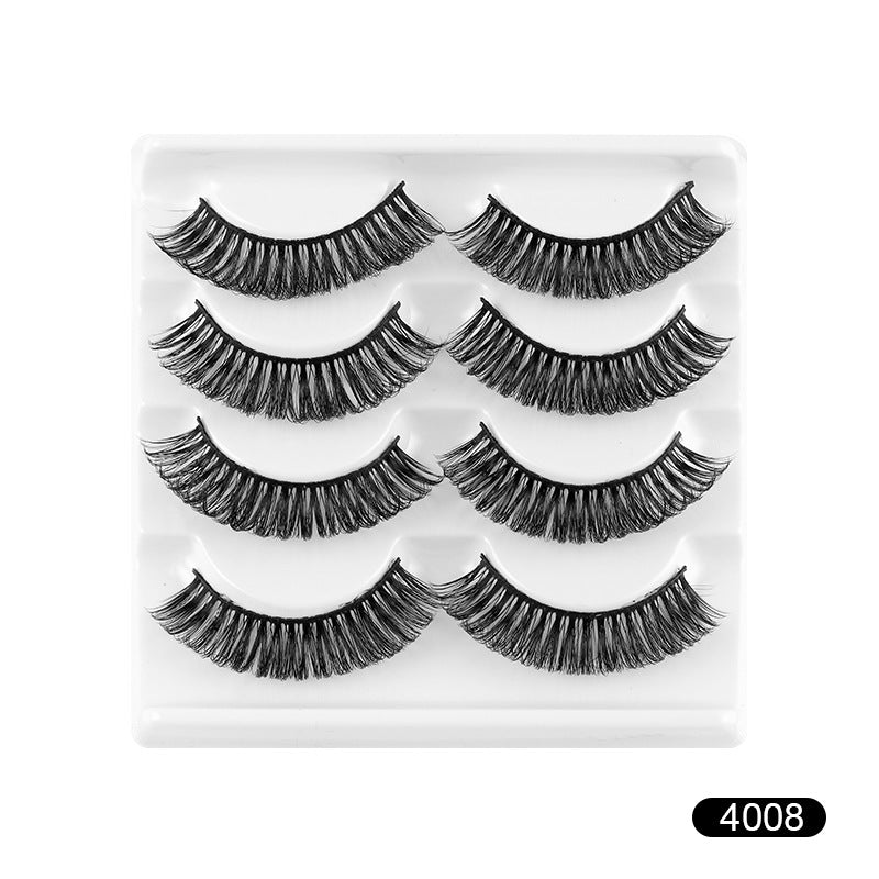 ✨4 pairs 8D Voluminous Curled Faux Mink – European & American Style  ✨
