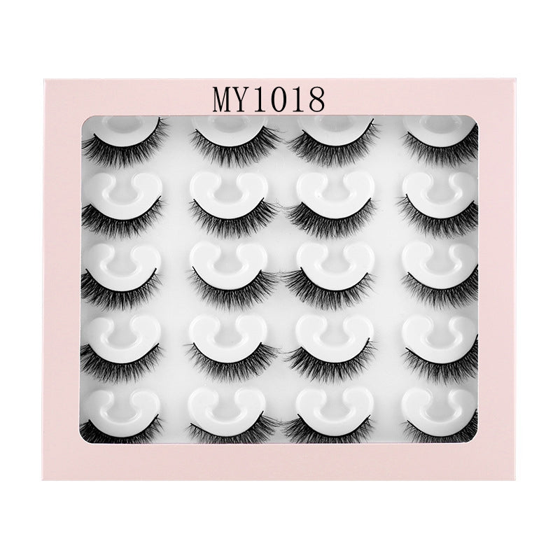 ✨10 pairs curl thick European and American chemical fiber natural charm eyelashes  ✨