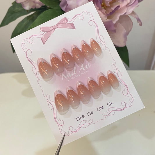 Nude Ombre Press On Nails