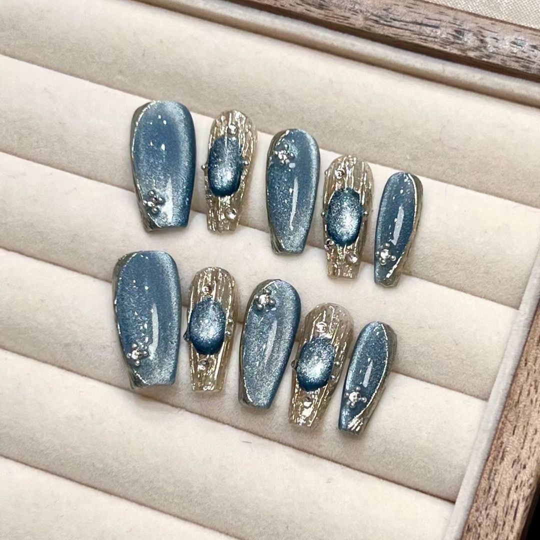 Buccellati multi-colored cat-eye Press On Nails