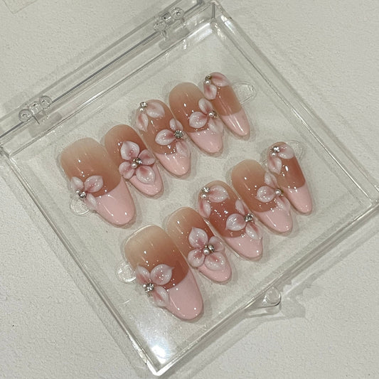 pink peach blossoms